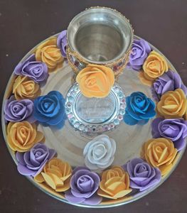 Mangal Kalash or Decorative pooja thali(Steel)
