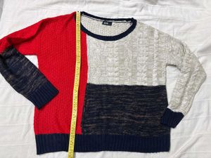 Color Block Knit Sweater