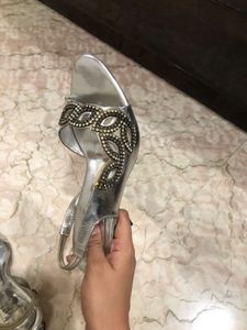 Silver Partywear Heels