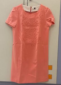 Coral Embossed Dress