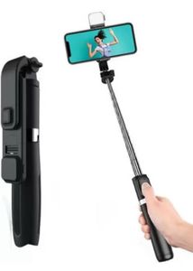 NEW Bluetooth Selfie Stick with Remote & LED Light