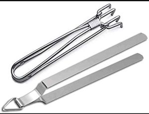 Stainless Steel Chimta for Roti/Chapati + Stainles