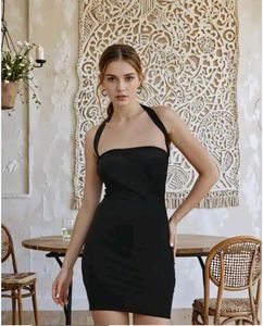 SHEIN One Shoulder Strap Mini Bodycon Dress