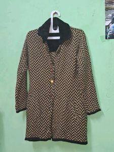 Pink Rose Chevron Sweater