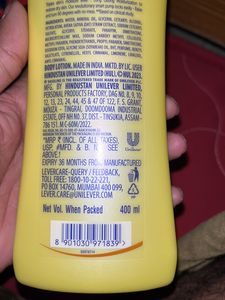 Vaseline Body Lotion 400ml MRP 400