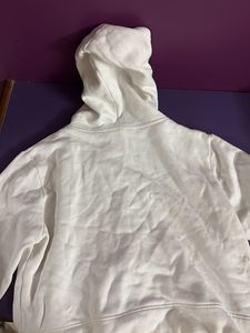 White Zip-Up Hoodie