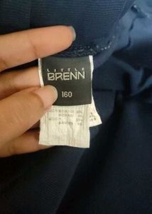 Pleated Navy Skirt With Under Shorts