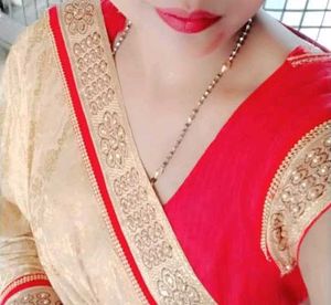 Cream Colour Saree One Time Use Only