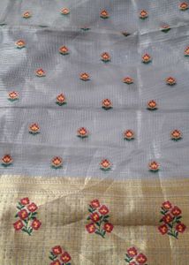 Elegant banrasi silk top dupatta set Material