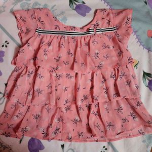Cute Pink Floral Top