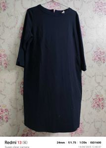 Navy Blue Midi Dress