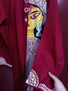 Hanpainted Maa Durga Kurta