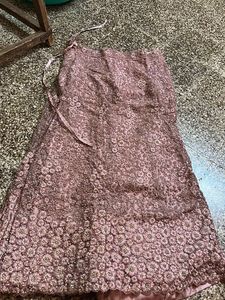 Mauve Floral Sequin Fabric