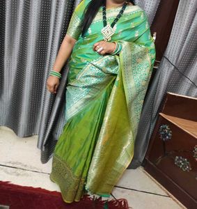 Elegant Green Saree