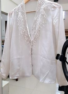 Lace Trimmed jacket/ shirt