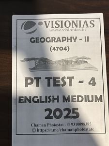 4 Tests Subject Wise (Geography)