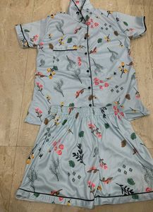 Trading Women Night Dress  Aqua Blue Colour