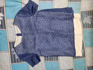 Blue Lace Jumpsuit