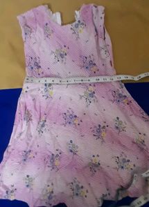 Pink floral frock (4-6yrs)