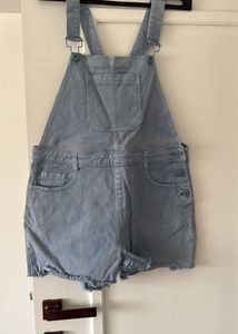 Denim Overall Jumper Suit, Waist-30