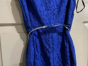Royal Blue Lace Romper