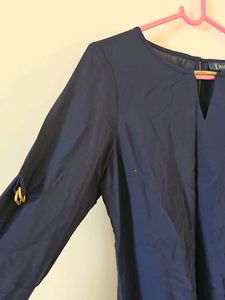 Elegant Navy Blouse