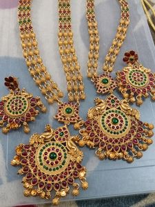 Ruby Stone Jewellery Set