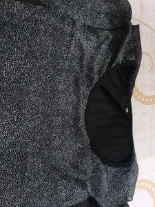 Sparkly Gray &amp; Black Mini Dress