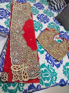 Elegant Red Saree