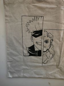 Jujutsu Kaizen Inspired Handmade Canvas Tote Bag