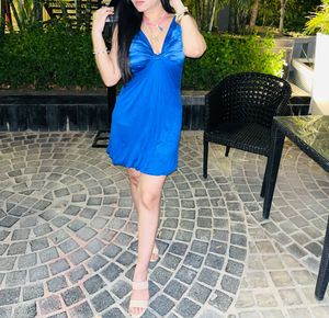 Blue Beautiful Balloon Dress