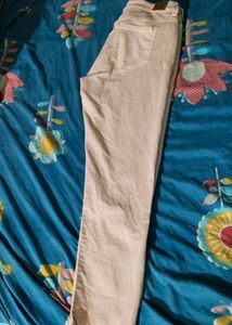 Beige Denim Jeans