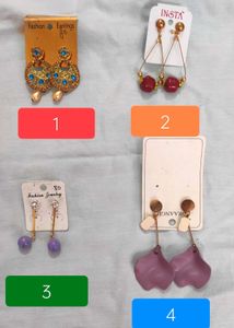 Combo Of 4 Earrings