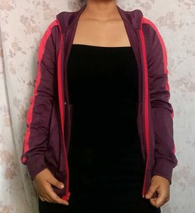 Brown Dungaree,Purple Jacket