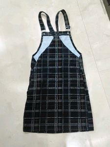 Cute Plaid Pinafore Dress