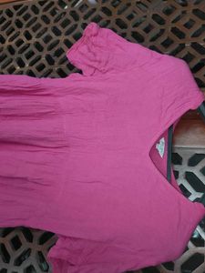 Pink Tiered Midi Dress