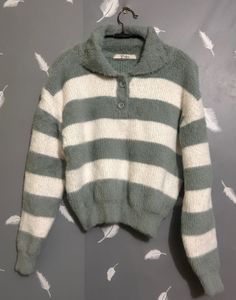 Striped Fuzzy Sweater
