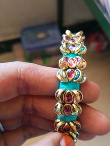 Kundan Silk Thread Bangles