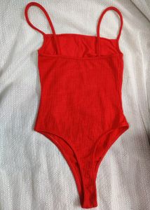 🔴bright Red Bodysuit 🔴