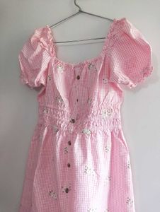 RIO Floral Dress with Puff Sleeves