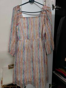 Striped Long Sleeve Dress