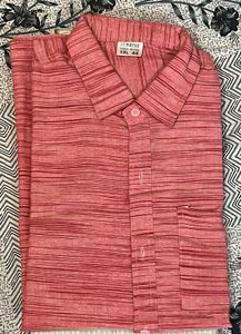 Peach Linen Shirt