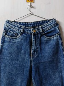 Ocean Blue Straight Fit Jeans Waist 28