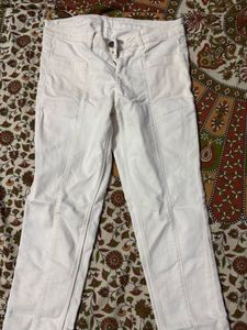 Woman White Jeans