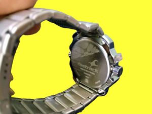 Fast-track Quartz Analog Grey Dial Watch (New)