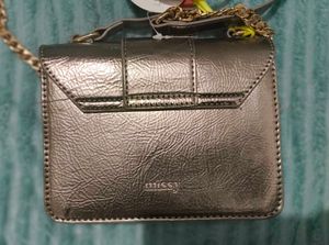 Missy Metallic Silver Mini Bag