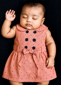 New Wit tag Cute Peach Girl Frock (3-6 months)