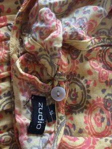 Yellow Floral Print Top