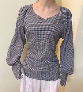 Rare -Gingham Puff Sleeve Top