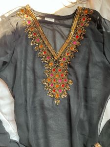 y2k mesh handwork kurti